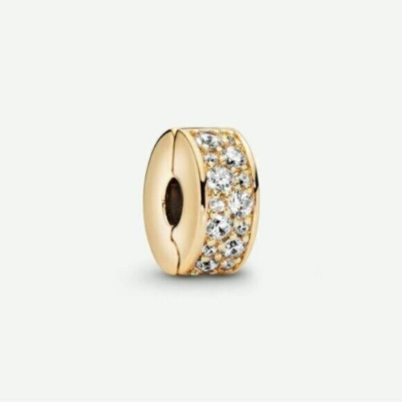 Pandora Clear Pav Clip Charm - Picture 1 of 3